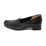 ANZO All Black Smooth Leather Loafer