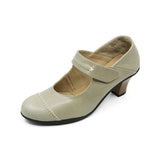 ANNA Ash Grey Soft Walking Strap Heels