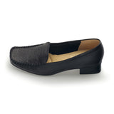 ANZO Starry Black Leather Loafer