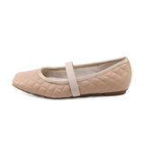 ASAMI Beige Driving Sole Flats