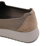 AURIE Taupe Wide Fit Stretch Slip-Ons