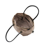 BIANCA-M TOTE BAG Pink Beige x Taupe