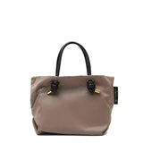BIANCA-S 2 WAYS TOTE BAG Taupe x Black