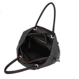BIANCA-S 2 WAYS TOTE BAG Khaki x Black
