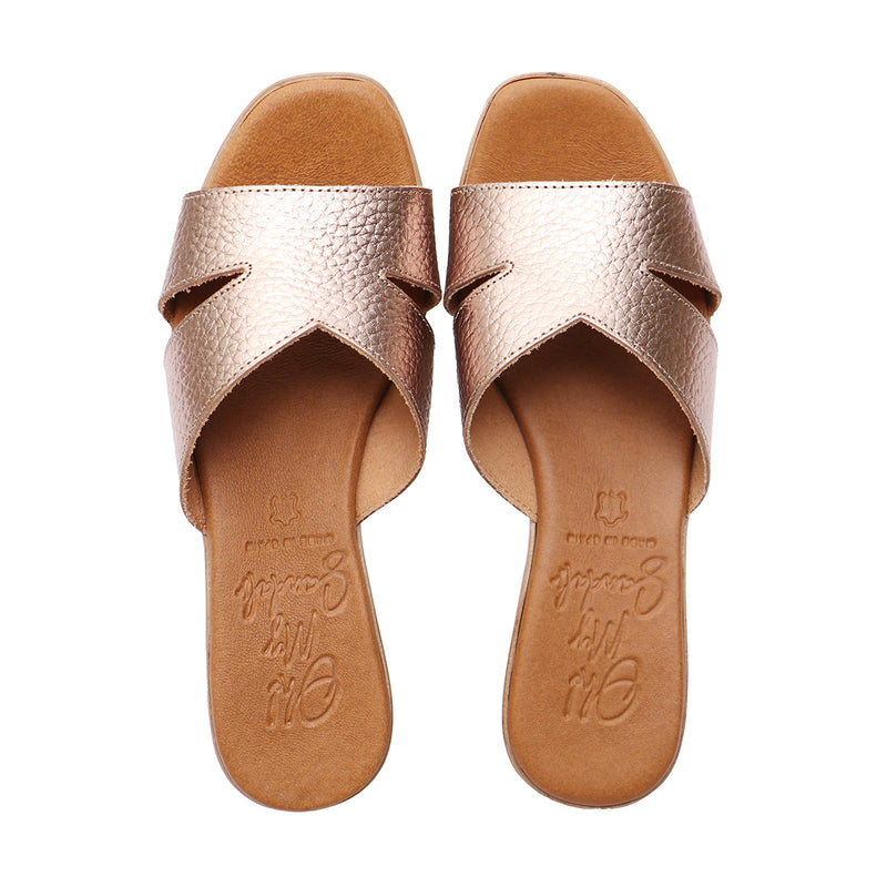 Beatriz Pink Gold Ultra Light Platform Sandals