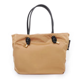 BIANCA-M TOTE BAG Dark Beige x Black