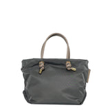 BIANCA-S 2 WAYS TOTE BAG Charcoal x Taupe