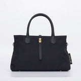 BIANCA SQUARE-M Black x Black 2 Ways Tote