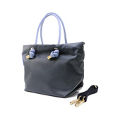 BIANCA-S 2 WAYS TOTE BAG Charcoal x Denim