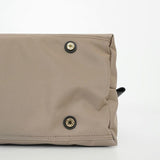 BIANCA SQUARE-M Taupe x Black 2 Ways Tote