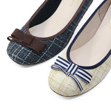 COCONA Navy Kitten Heel Pumps