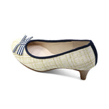 COCONA Beige Kitten Heel Pumps