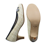 COCONA Beige Kitten Heel Pumps