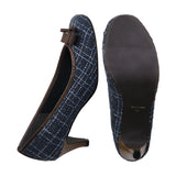 COCONA Navy Kitten Heel Pumps