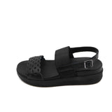 DORA All Black Wide Fit Sandals