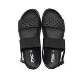 DORA All Black Wide Fit Sandals