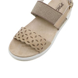 DORA Beige Wide Fit Sandals