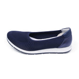 ESLIA Navy Blue Soft Walking Stretch Flats