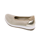 ESLIA Glitter Taupe Soft Walking Stretch Flats