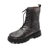 ESTREL Dark Silver WondersFly Leather Boots