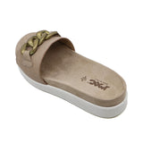 FINA Beige Wide Fit Sandals