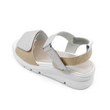 HINATA Silver Champagne Soft Walking Sandals