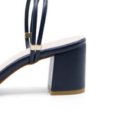 HARUMI Navy Stripe 2 Ways Soft Sandals