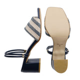 HARUMI Navy Stripe 2 Ways Soft Sandals