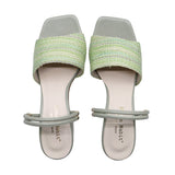 HARUMI Pastel Green 2 Ways Soft Sandals