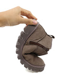 HIELA Taupe Soft Warm Leather Boots