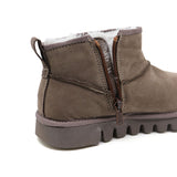 HIELA Taupe Soft Warm Leather Boots