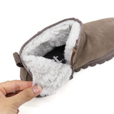 HIELA Taupe Soft Warm Leather Boots