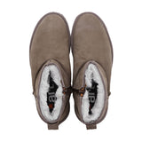 HIELA Taupe Soft Warm Leather Boots