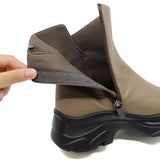 HONOKA Black Extra Support Leather Boots