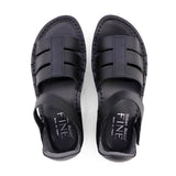 ISSE Black Airy Support Sandals