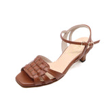 Itomi Brown Slim Fit Soft heels