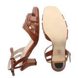 Itomi Brown Slim Fit Soft heels