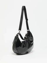 CHARLIE 2 WAYS EXTRA LIGHT HALF-MOON BAG Black