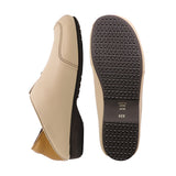 JAY2 Beige Combi Soft Walking Slip-Ons