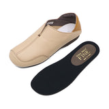 JAY2 Beige Combi Soft Walking Slip-Ons