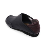 JAY2 Black Combi Soft Walking Slip-Ons