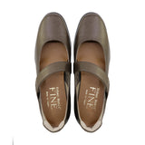 KAKO Dark Grey Ultra Light Leather Strap Shoes