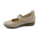 KAKO Sand Beige Ultra Light Leather Strap Flats