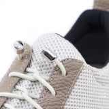 KIRA White Glitter Ultra Light & Wide Fit Sneakers