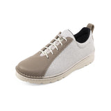 KIRA Taupe Glitter Ultra Light & Wide Fit Sneakers