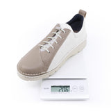 KIRA White Glitter Ultra Light & Wide Fit Sneakers