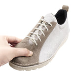 KIRA White Glitter Ultra Light & Wide Fit Sneakers