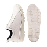 KIRA White Glitter Ultra Light & Wide Fit Sneakers