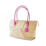 KOMBU Ultra light Tote Beige x Pink