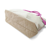 KOMBU Ultra light Tote Beige x Pink